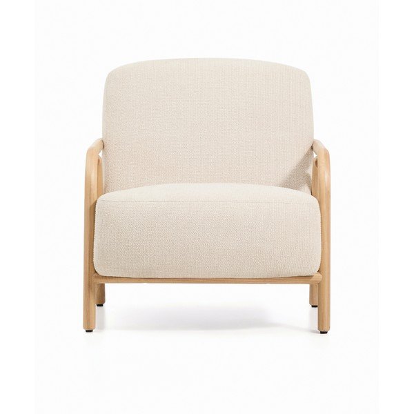 Béžové ženilkové kreslo Sylo – Kave Home-image-2