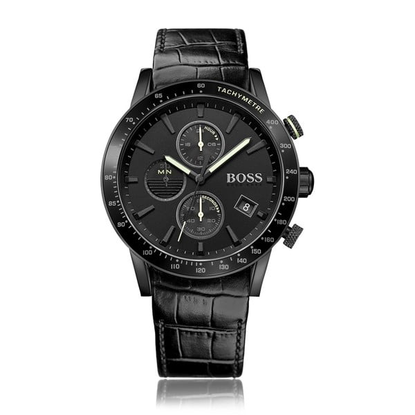 Pánske hodinky s koženým remienkom Hugo Boss Alfredo