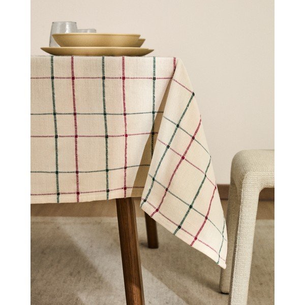 Ručne vyrobený obrus zo žakára 150x250 cm Aldelie – Kave Home-image-1