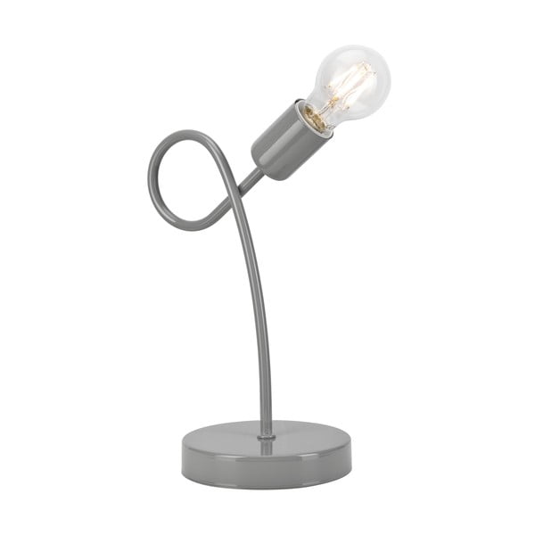 Sivá stolová lampa - LAMKUR