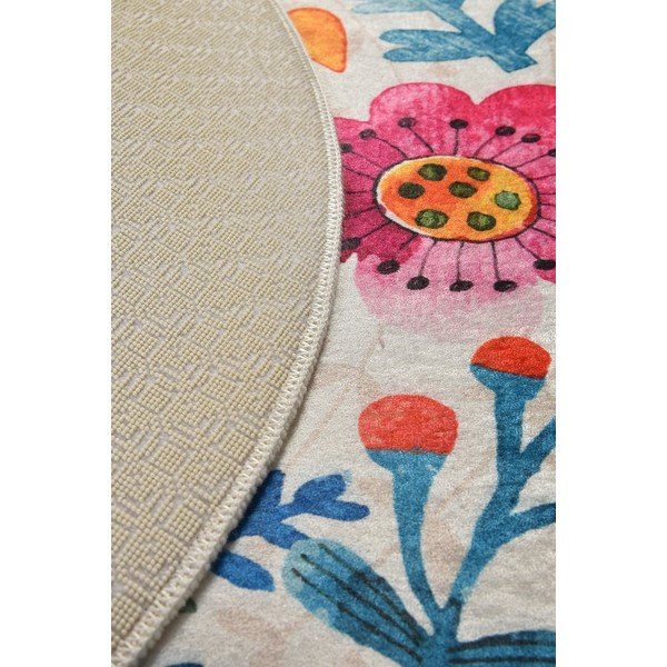 Detský protišmykový koberec Chilam Hello Spring, ø 140 cm-image-2