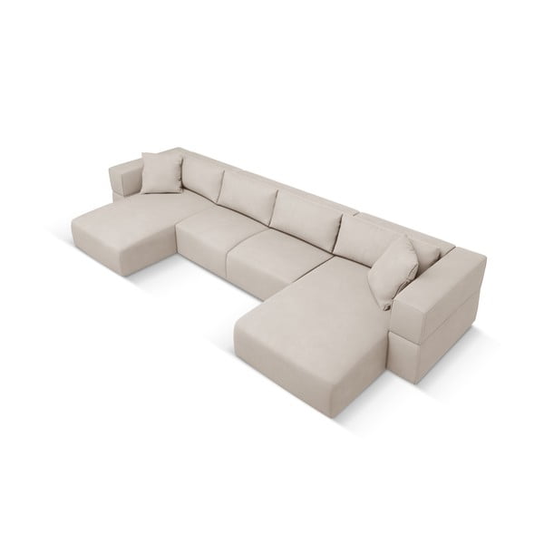 Béžová rohová pohovka do "U" Esther - Milo Casa-image-2