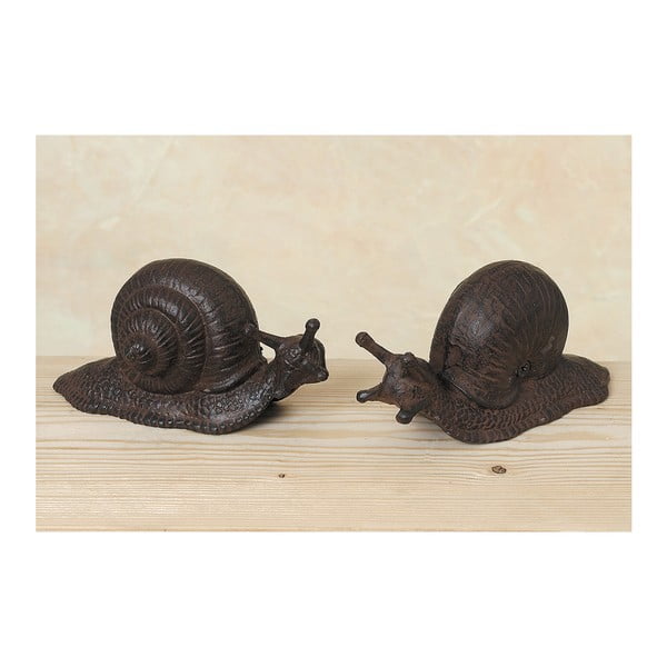 Sada 2 dekoratívnych slimákov Snail