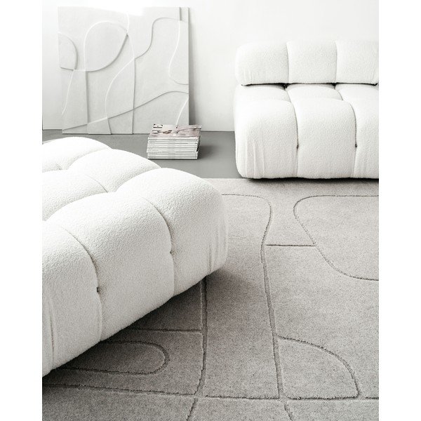 Svetlosivý vlnený koberec 160x230 cm Morphic – Agnella-image-4