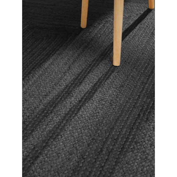 Čierny obojstranný/ručne tkaný jutový behúň 80x200 cm Juno – Hanse Home-image-4