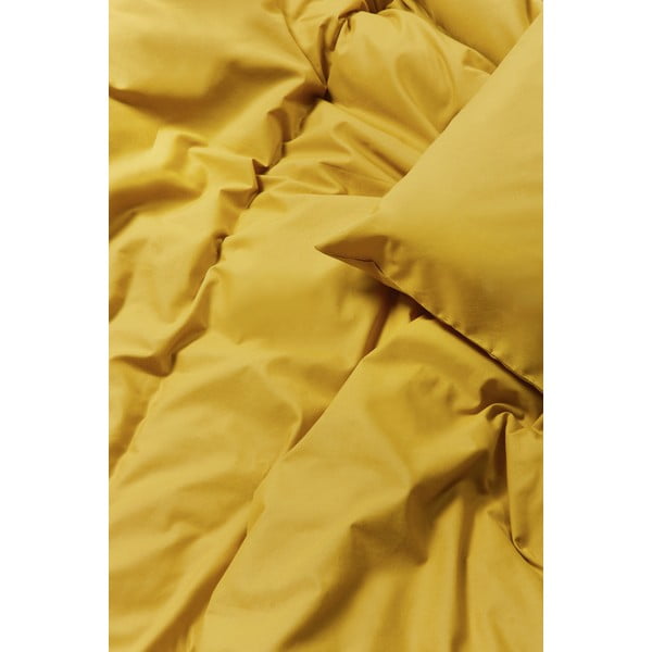 Horčicovožlté bavlnené obliečky na dvojlôžko Bonami Selection, 200 x 220 cm-image-1