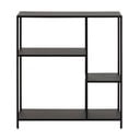 Čierna kovová knižnica 80x86 cm Newcastle – Actona