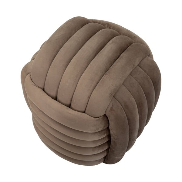 Sivohnedý zamatový taburet Softy – Mauro Ferretti-image-3