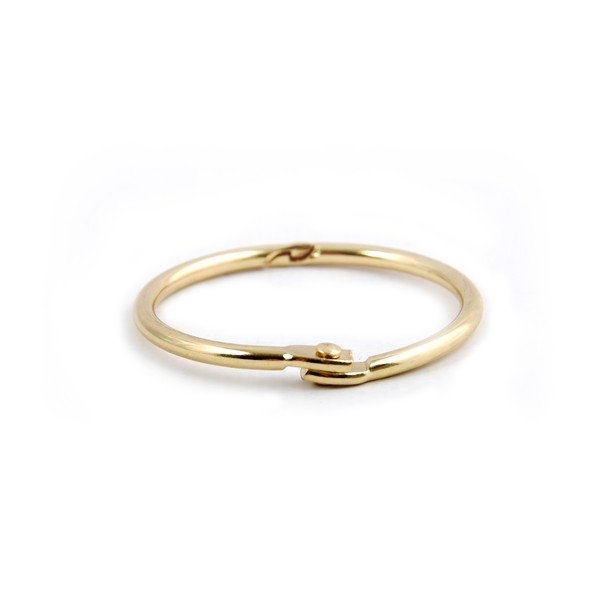 Matne zlaté krúžky k sprchovému závesu v súprave 12 ks Ringo Small – Spirella