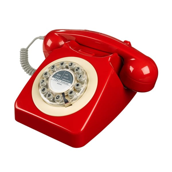 Retro funkčný telefón Serie 746 Red