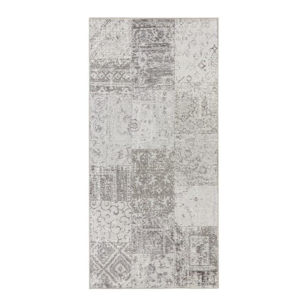 Sivo-krémový behúň behúň Elle Decoration Pleasure Denain, 80 × 200 cm