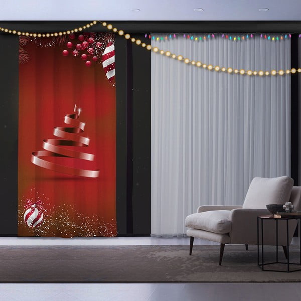 Vianočný záves Christmas Ribon Tree, 140 x 260 cm