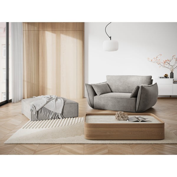 Svetlosivé kreslo Vanda - Mazzini Sofas-image-1