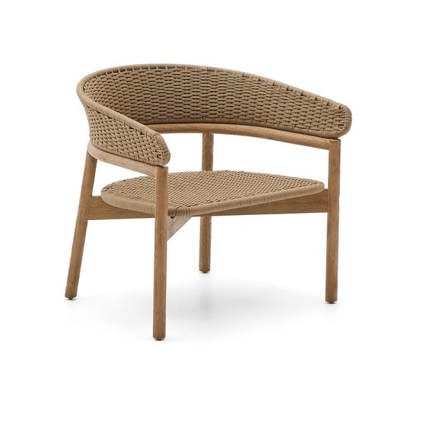 Drevené záhradné kreslo v prírodnej farbe Arinella – Kave Home