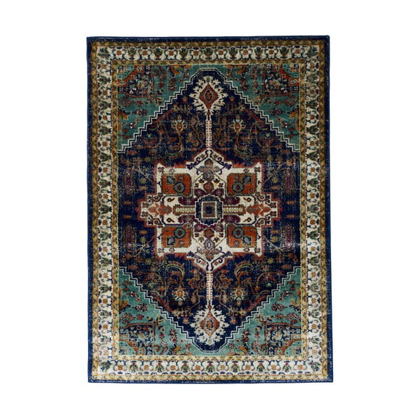 Tmavomodrý koberec Webtappeti Ashley, 80 x 150 cm