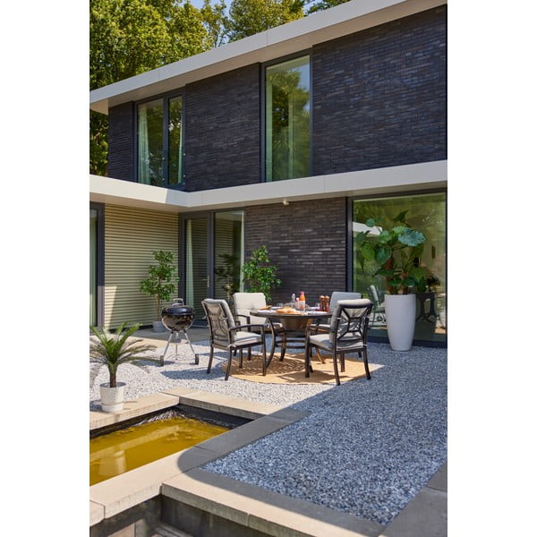 Hliníkový okrúhly záhradný jedálenský stôl ø 120 cm Rosario – Hartman-image-1