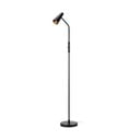 Čierna stojacia lampa Markslöjd Crest, výška 145 cm