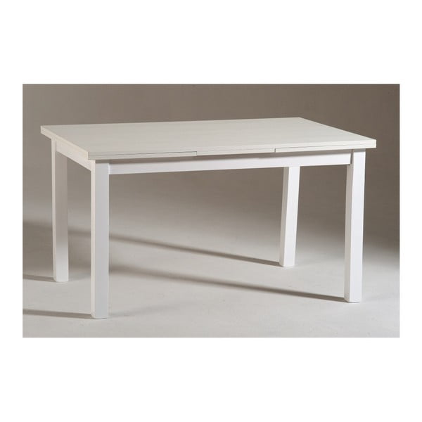 Biely drevený rozkladací jedálenský stôl Castagnetti Wyatt, 120 cm