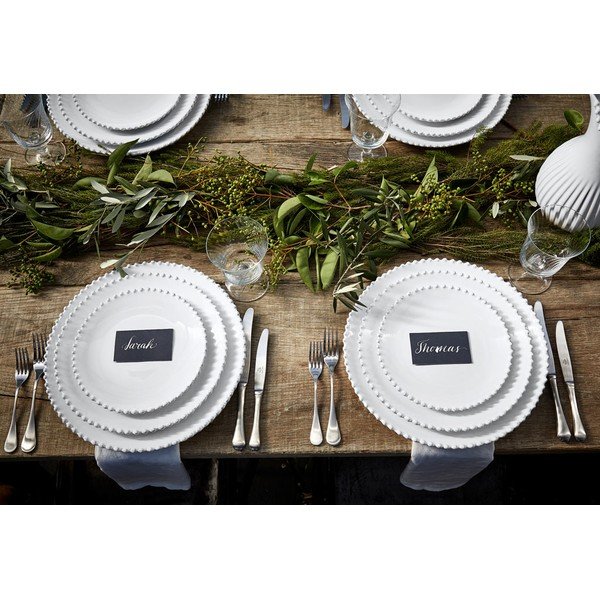 Biely kameninový dezertný tanier Costa Nova Pearl, ⌀ 22 cm-image-1