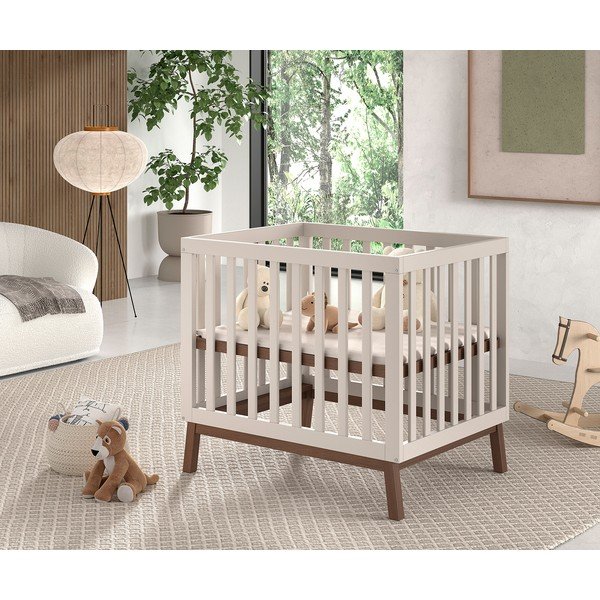 Béžová detská ohrádka z borovicového dreva 95x75 cm Sezane – Vipack-image-1