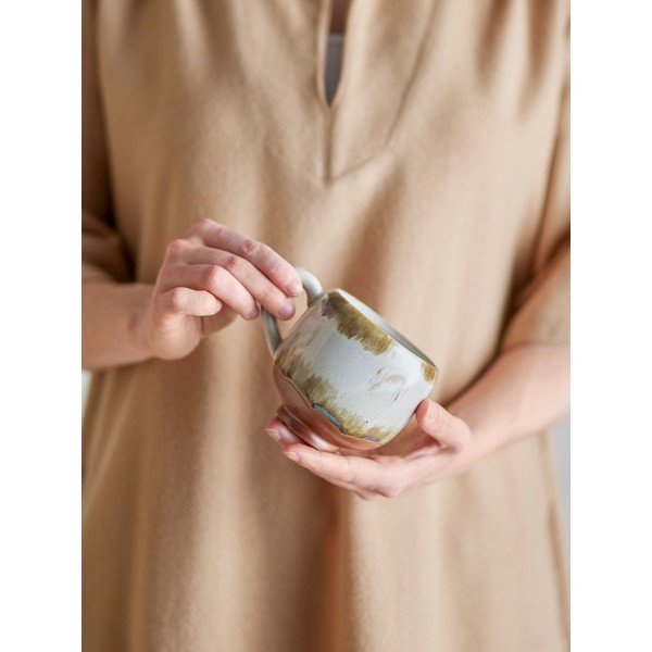 Šálky v súprave 4 ks na cappuccino z kameniny 200 ml Jade – Bloomingville-image-1