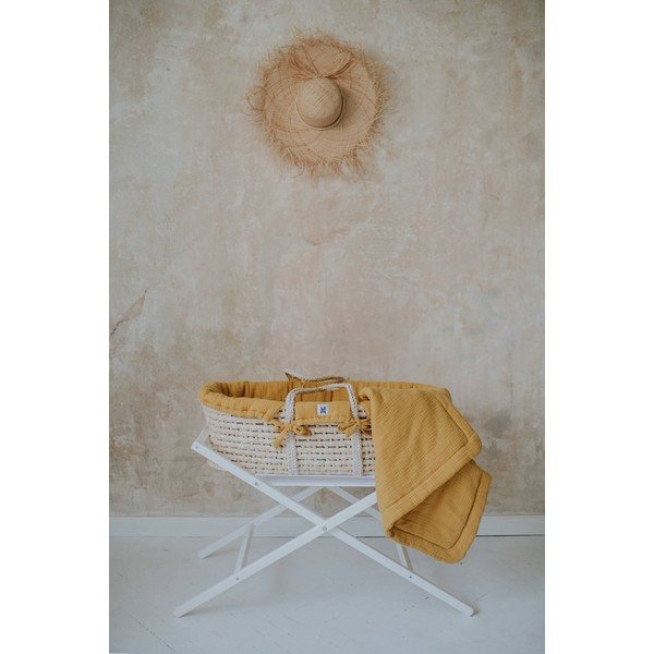 Žltý mojžišov kôš so stojanom Meeko - BELLAMY
