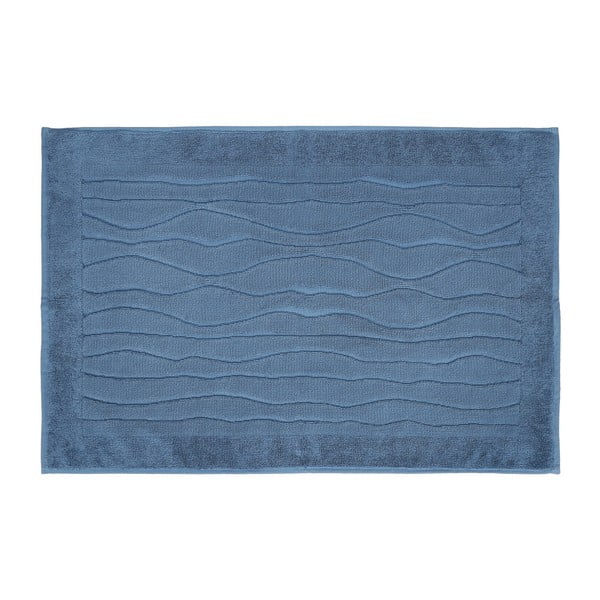 Modrý uterák z bavlny Wave, 50 × 80 cm