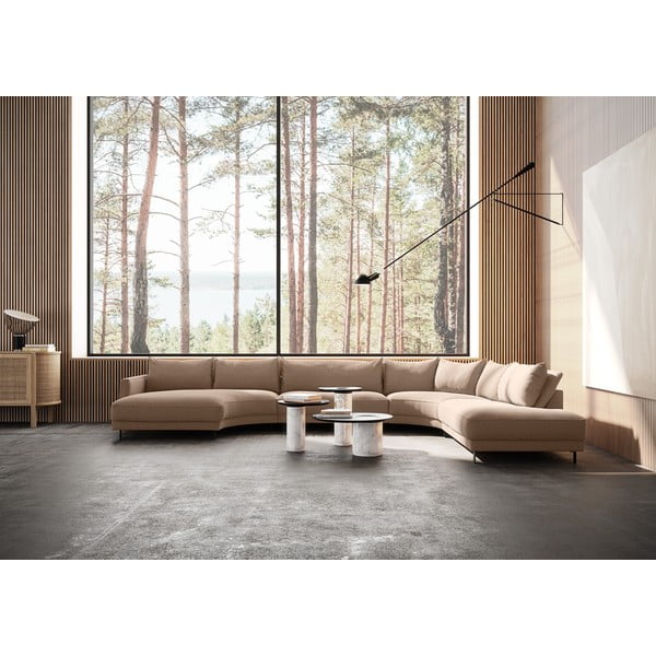 Rohová pohovka v tehlovej farbe (do tvaru "U") Samba – Furninova -image-1