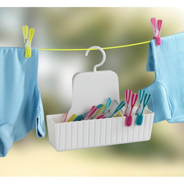 Biela závesná kúpeľňová polička Minas - Allstar-image-3