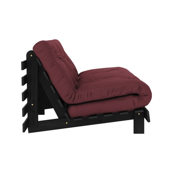 Vínovočervená rozkladacia pohovka 160 cm Roots Black Night – Karup Design-image-4