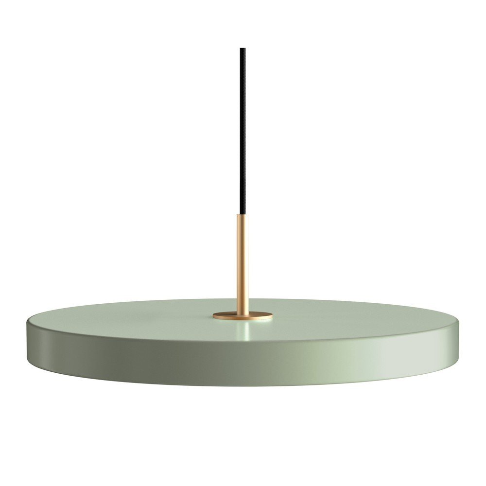 E-shop Svetlozelené LED závesné svietidlo s kovovým tienidlom ø 43 cm Asteria – UMAGE