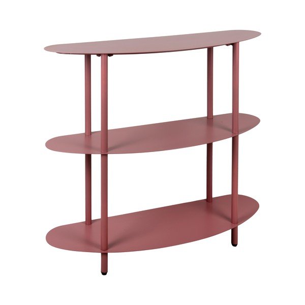 Vínovočervený kovový regál 90x82x28 cm Riqueza – Leitmotiv