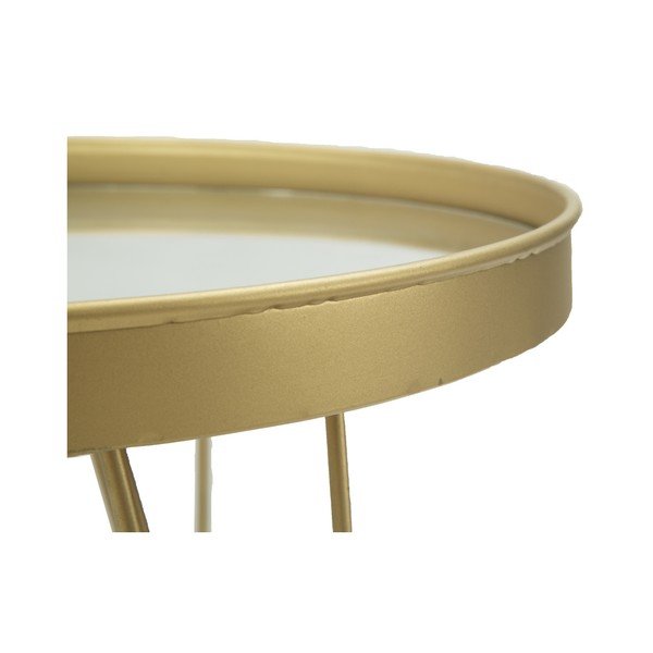 Príručný servírovací podnos v zlatej farbe na nôžkach Mauro Ferretti, ⌀ 36,5 cm-image-4