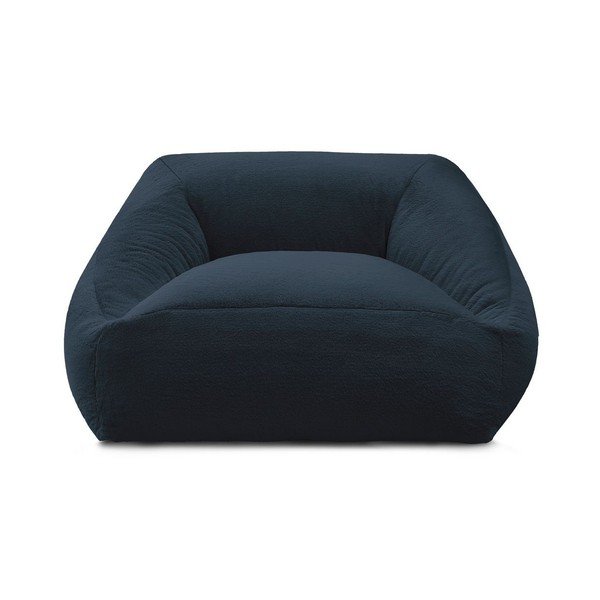 Tmavomodrý sedací vak z umelej kožušiny Lilibet – Bobochic Paris-image-3