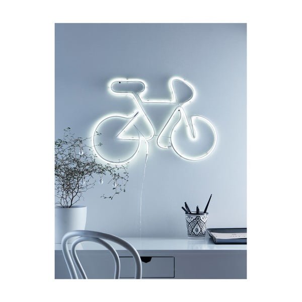 Biela LED dekorácia Markslöjd Bicycle
