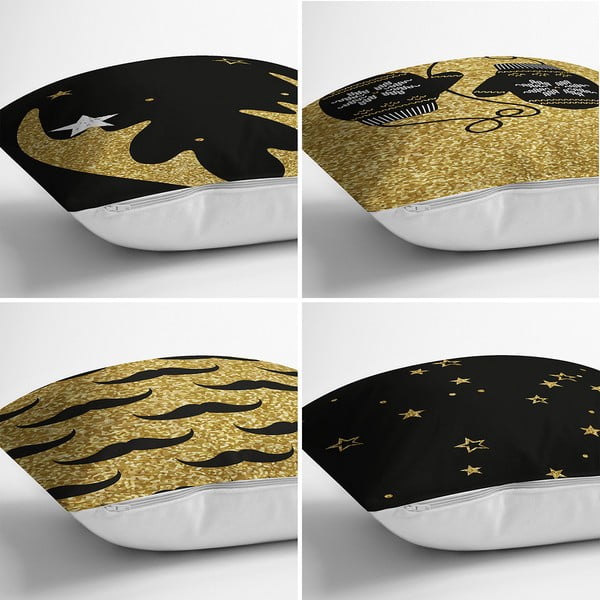 Súprava 4 žinylkových obliečok na vankúš Minimalist Cushion Covers Winter, 42 x 42 cm-image-1