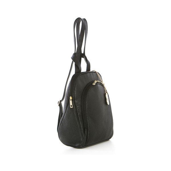 Čierny kožený batoh Anna Morellini Oxana-image-3