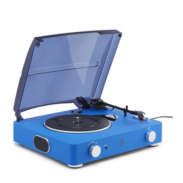 Modrý gramofón GPO Stylo II Cobalt Blue