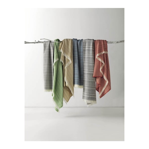 Tmavosivý pléd s podielom bavlny Euromant Toscana, 140 x 180 cm-image-1