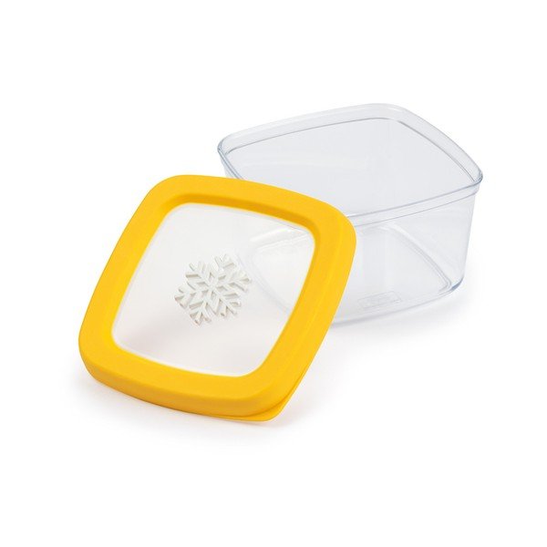 Žltá dóza na potraviny Snips Snowflake, 0,5 l-image-2