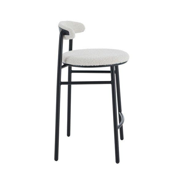 Krémovobiela čalúnená barová stolička (výška sedadla 67 cm) Bloggny – Ellos Home-image-3