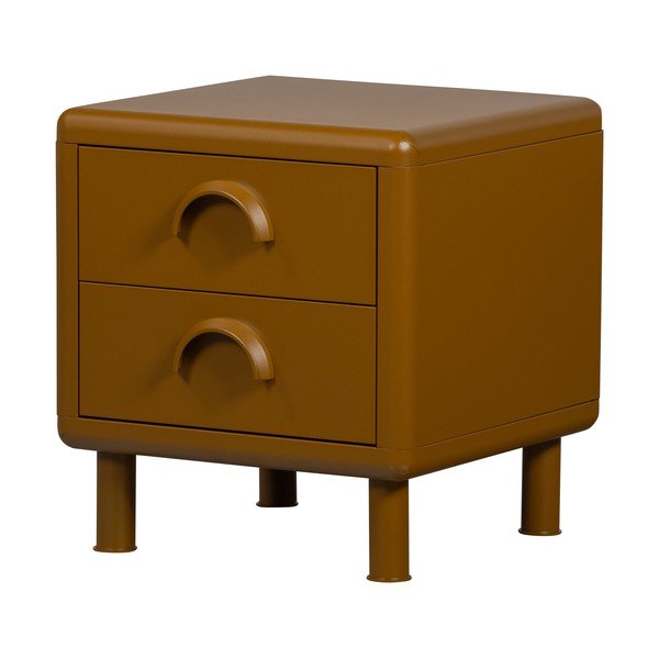 Okrovožltý kovový nočný stolík Rune – WOOOD-image-4