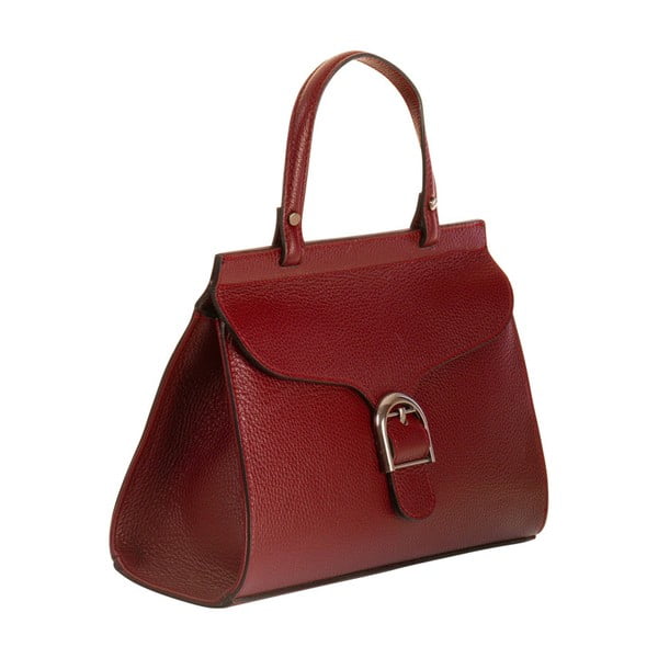 Červená kabelka z pravej kože Andrea Cardone Thalia
