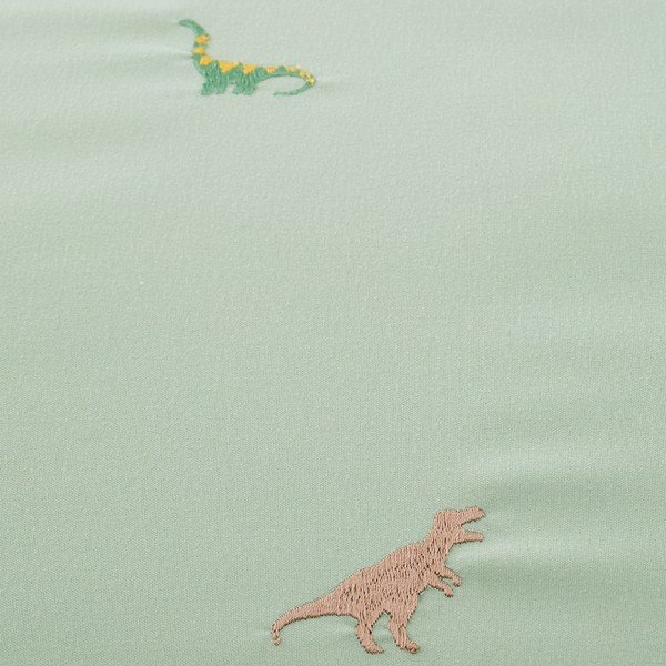 Zelené detské obliečky na dvojlôžko z mikrovlákna 200x200 cm Embroidered Dinosaur – Catherine Lansfield-image-4