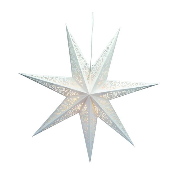 Svietiaca hviezda Vallby White, 75 cm