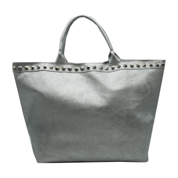 Sivá kabelka z pravej kože Andrea Cardone Ozuno Duro