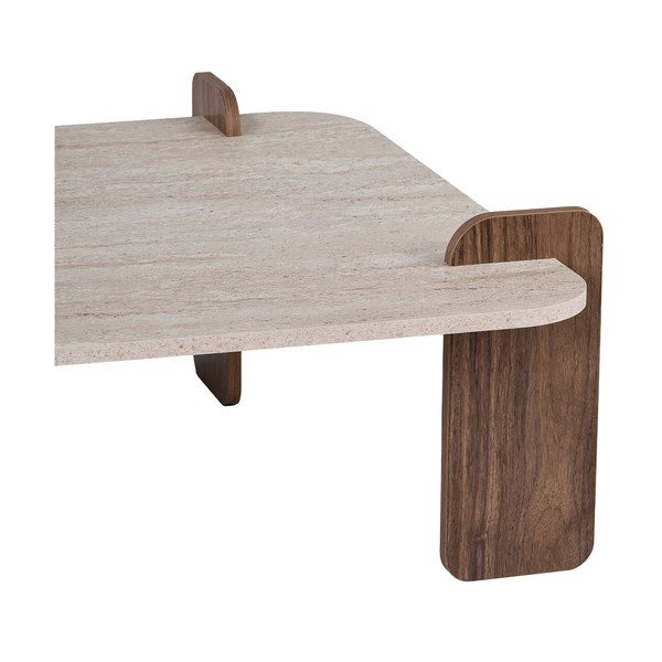 Béžový konferenčný stolík 90x90 cm Marais – Nordure-image-4