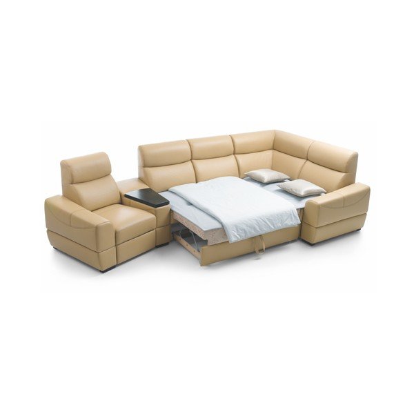 Kožená rozkladacia pohovka Etap Sofa Gran Vario Relax-image-1