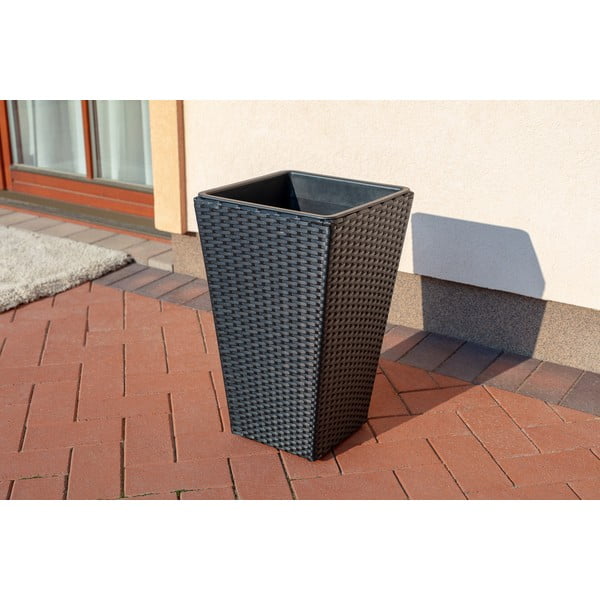 Vonkajší kvetináč v čiernej farbe Bonami Essentials Rose-image-1