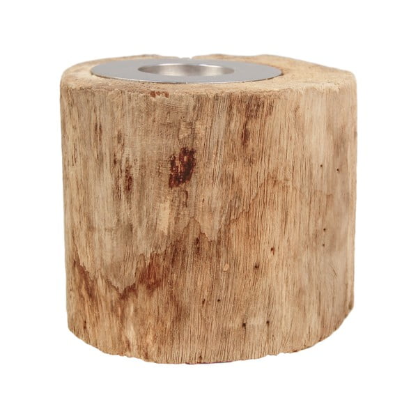 Svietnik z tíkového dreva HSM collection Antique, výška 10 cm-image-2